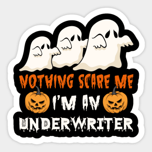 Nothing Scare Me Ghosts An Underwriter Sticker